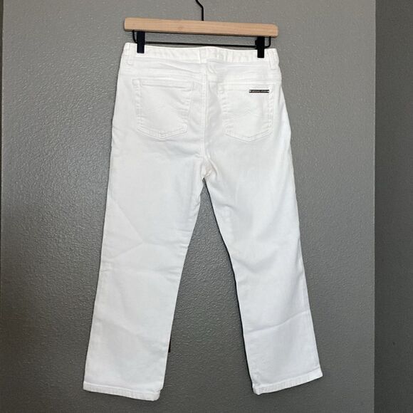 MICHAEL KORS WHITE Skinny Stretch Jeans Cropped length - Picture 8 of 12